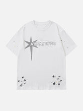 T-shirt avec strass Hotfix
